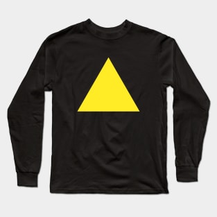 Yellow triangle Long Sleeve T-Shirt